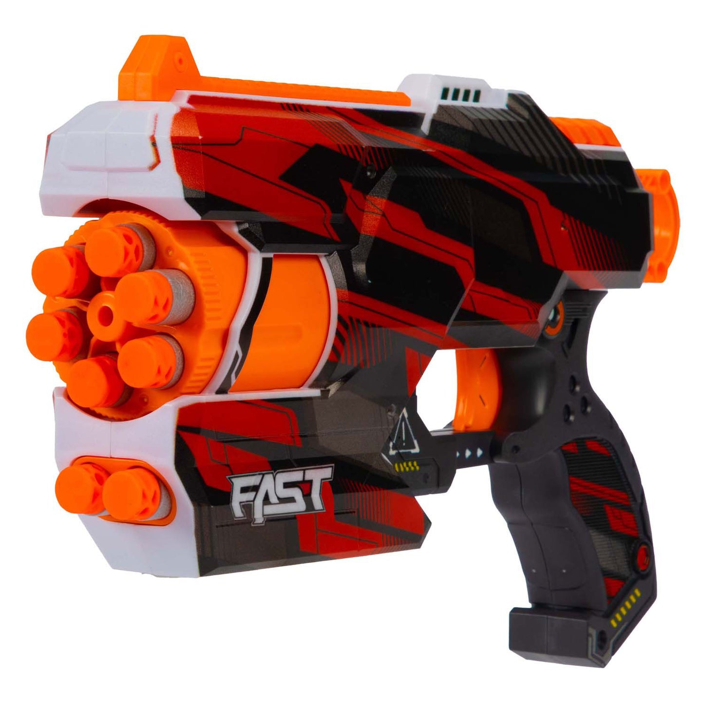 Toi-Toys Foam strikex afschietpistool six-shot cyclone met 12 foampijlen