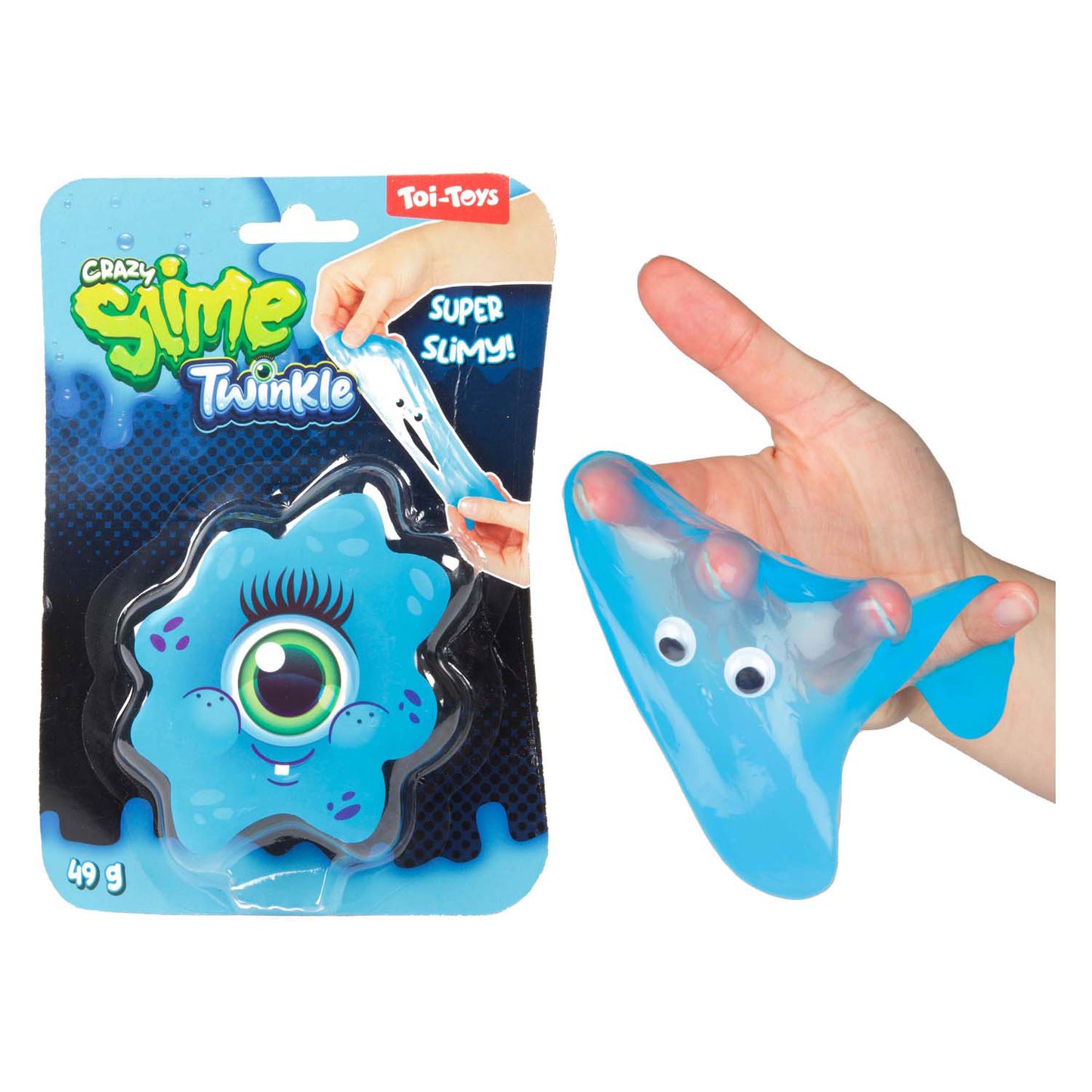 Toi-Toys Toi toys crazy slime monster met oogjes