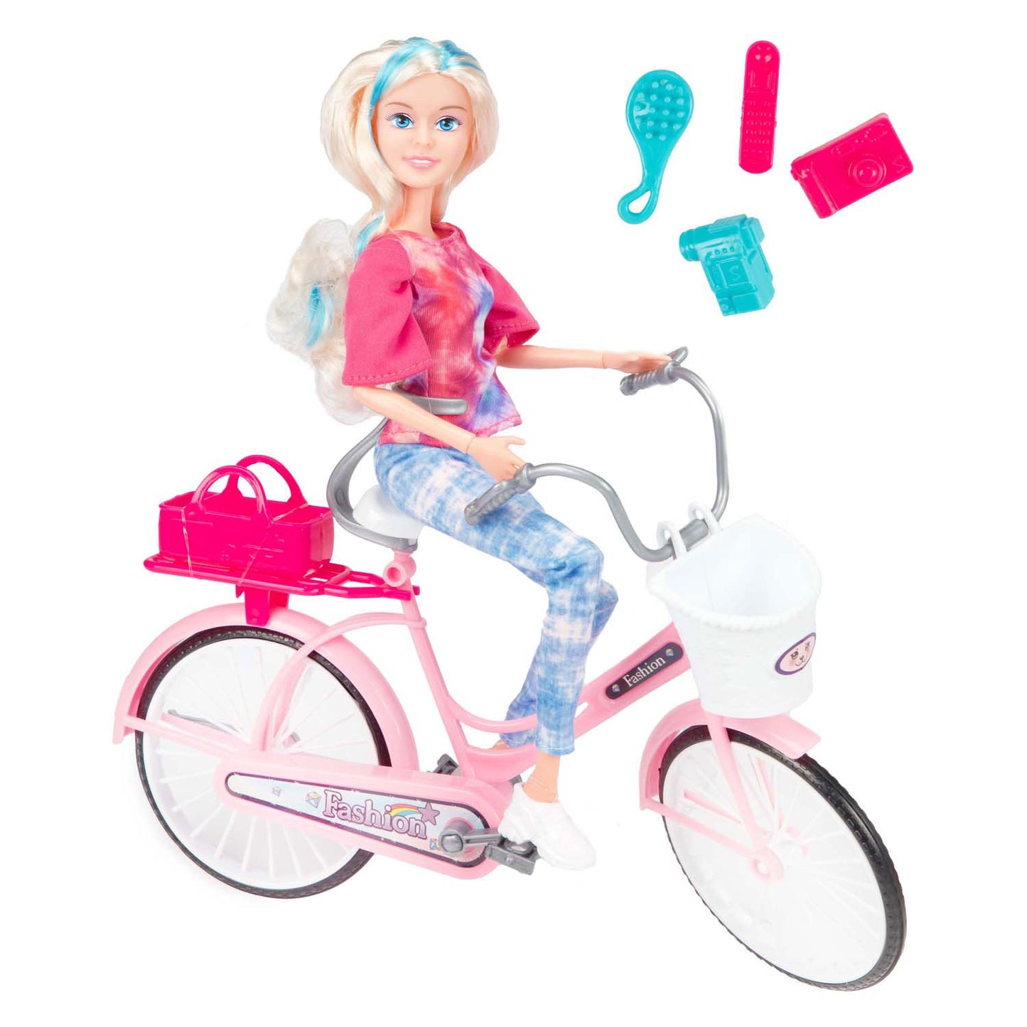 Toi-Toys Toi toys lauren tienerpop op fiets