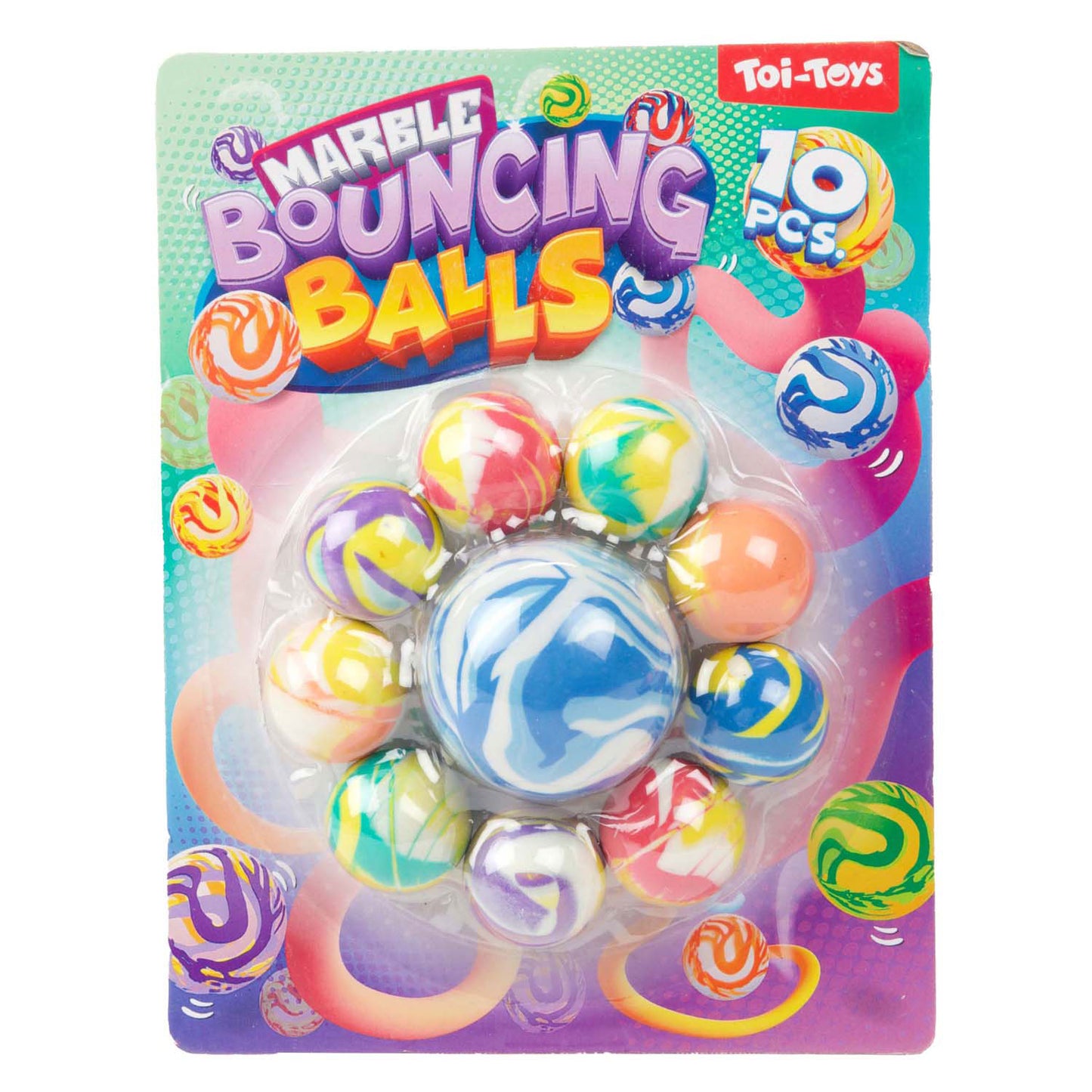 Toi-Toys Fun stuiterballen, 10st.