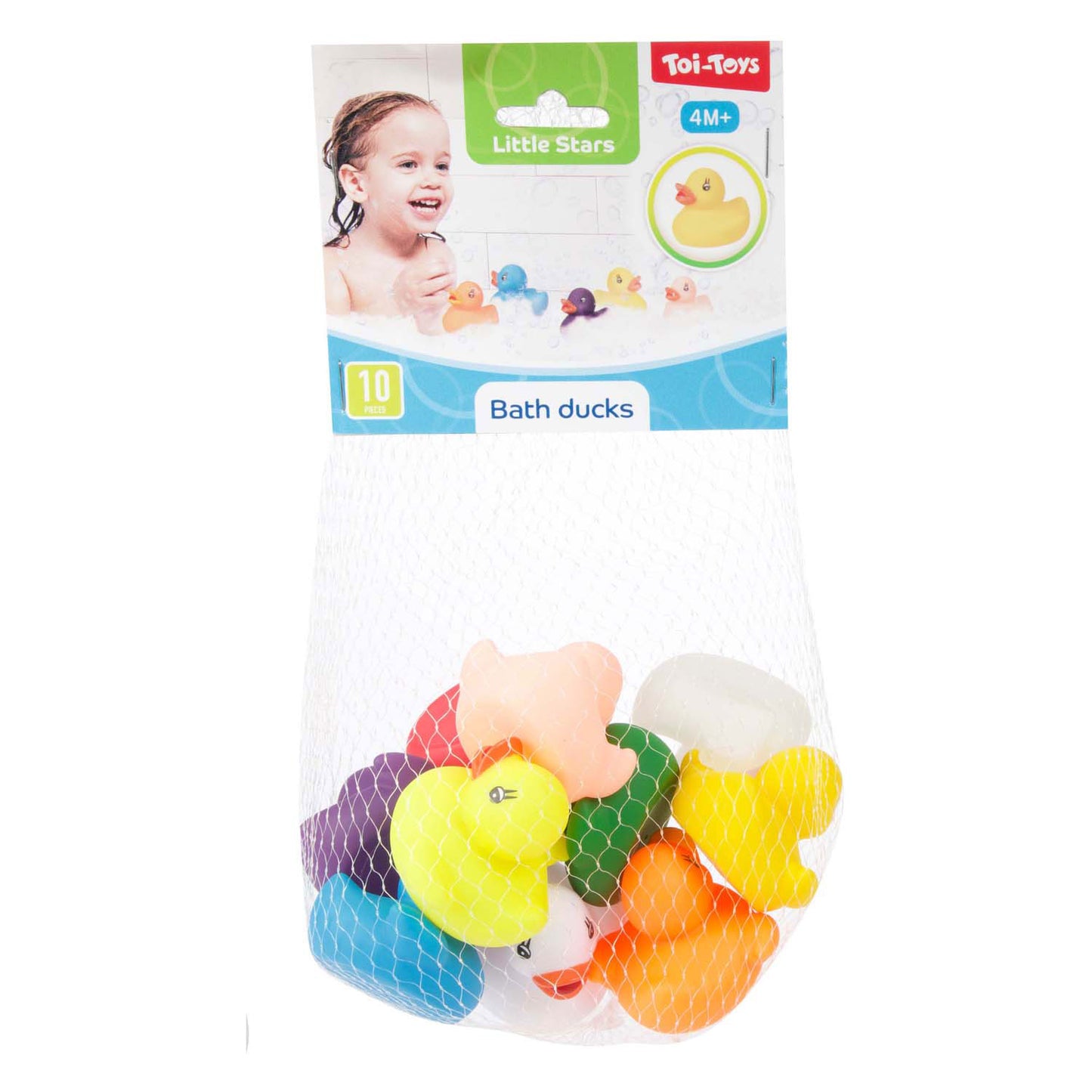 Toi-Toys badeend cool colors net a 10st