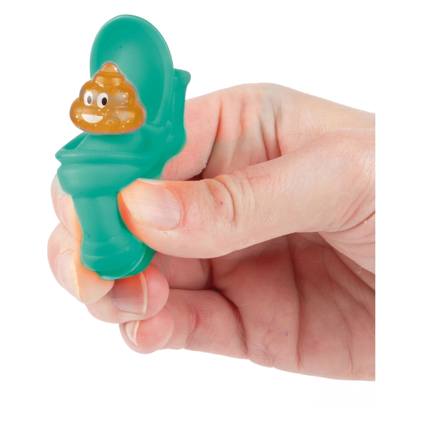 Toi-Toys knijptoilet glitter drol 3st
