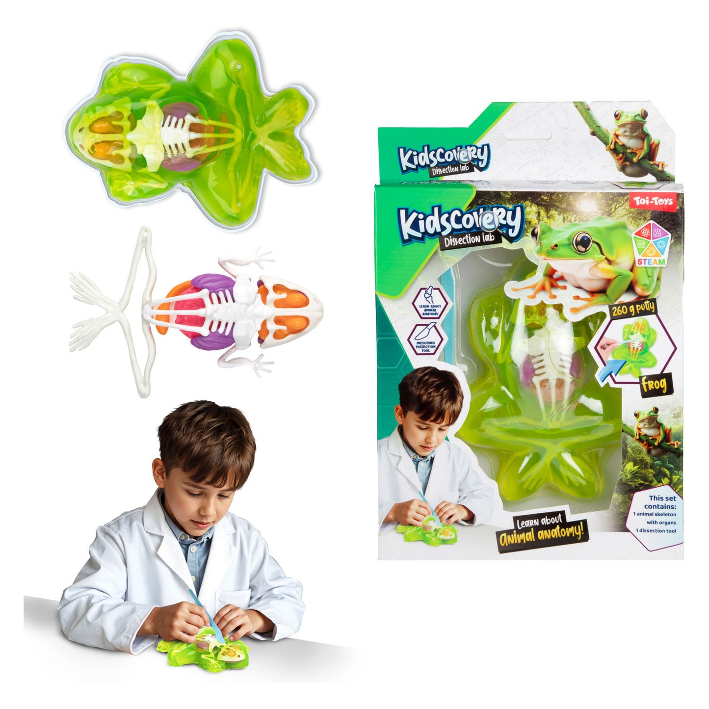Toi-Toys slijm uitgraafset dier met tool