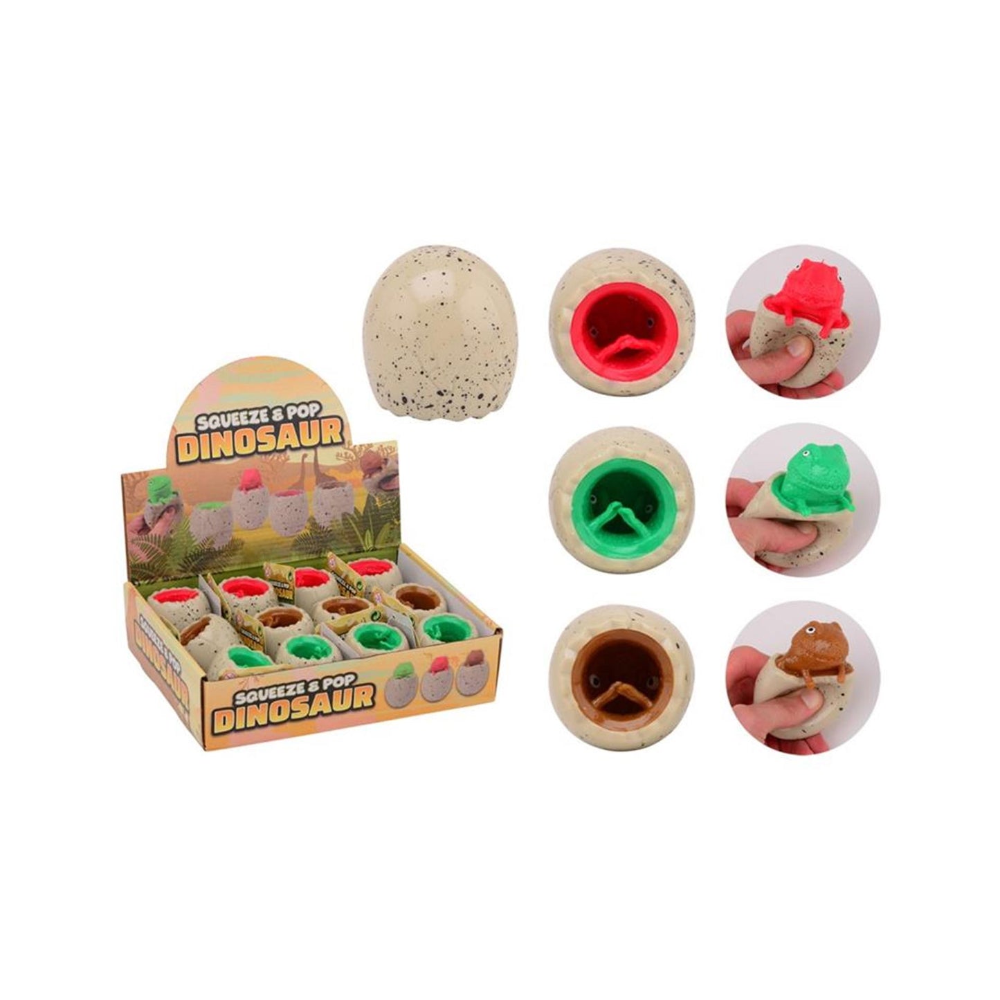 Johntoy John toy squeeze pop dino