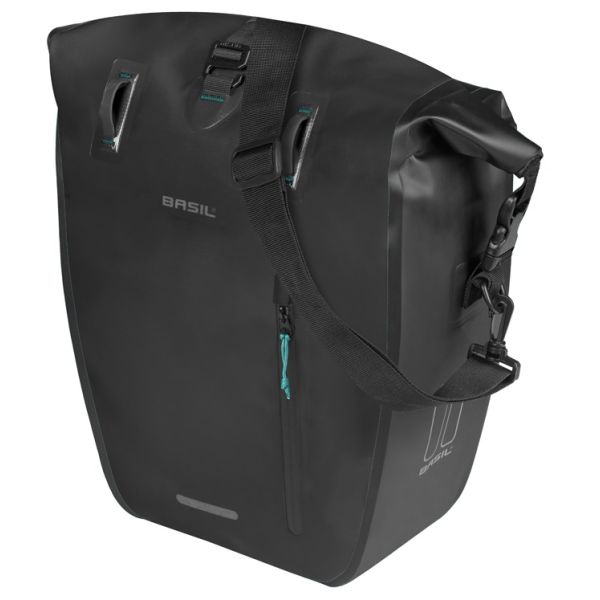 BASIL Tas rivo l enkel zwart | mik hooks | 15l