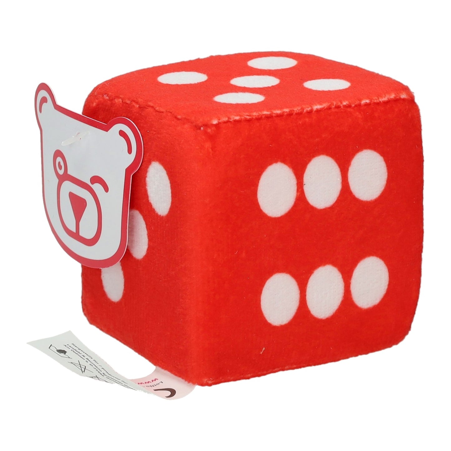 Jono Toys Dobbelsteen pluche, 7cm