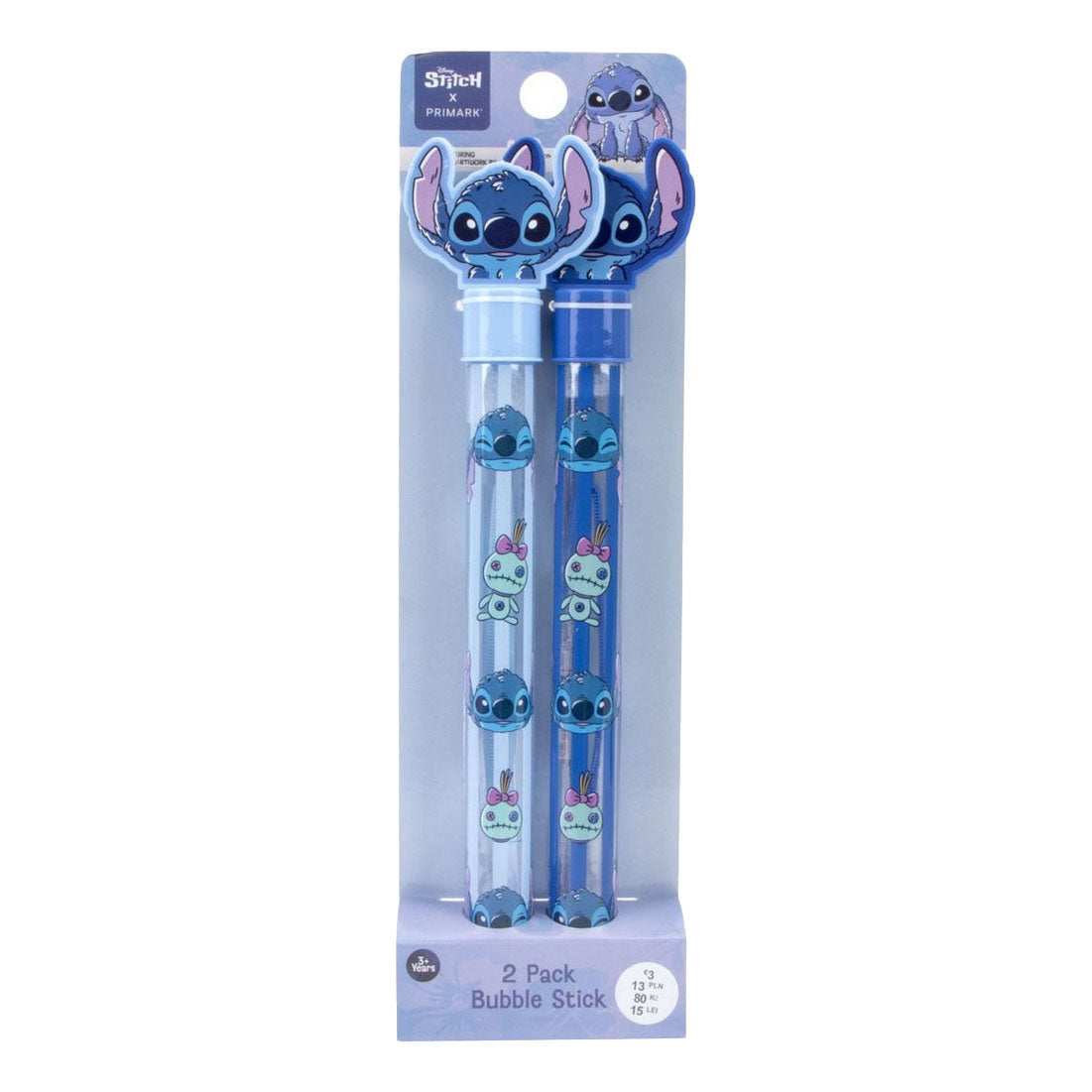 Jono Toys Stitch bellenblaas met topper - 2st.