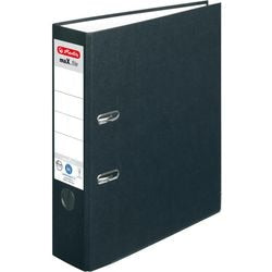 Abi Ordner protect plus herlitz karton rugbreedte a4 8cm zwart zelfklevend etiket