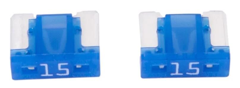 Dresselhaus flachstecksicherung mini mini-fuse 15a 2 pcs. low profile light blue