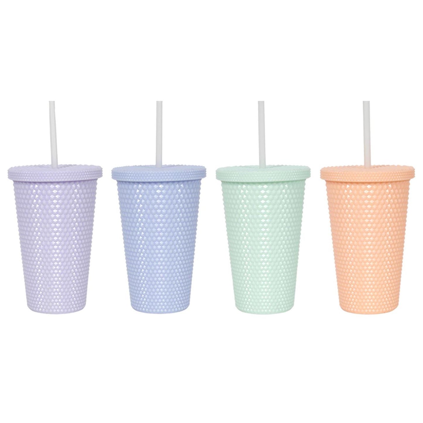Svenska Living Drinkbeker diamond 500ml met rietje