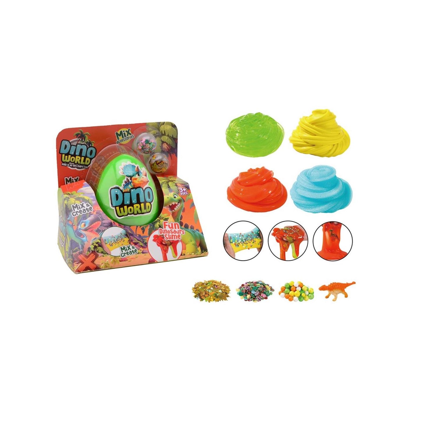 Johntoy mega slijm ei met accessoires