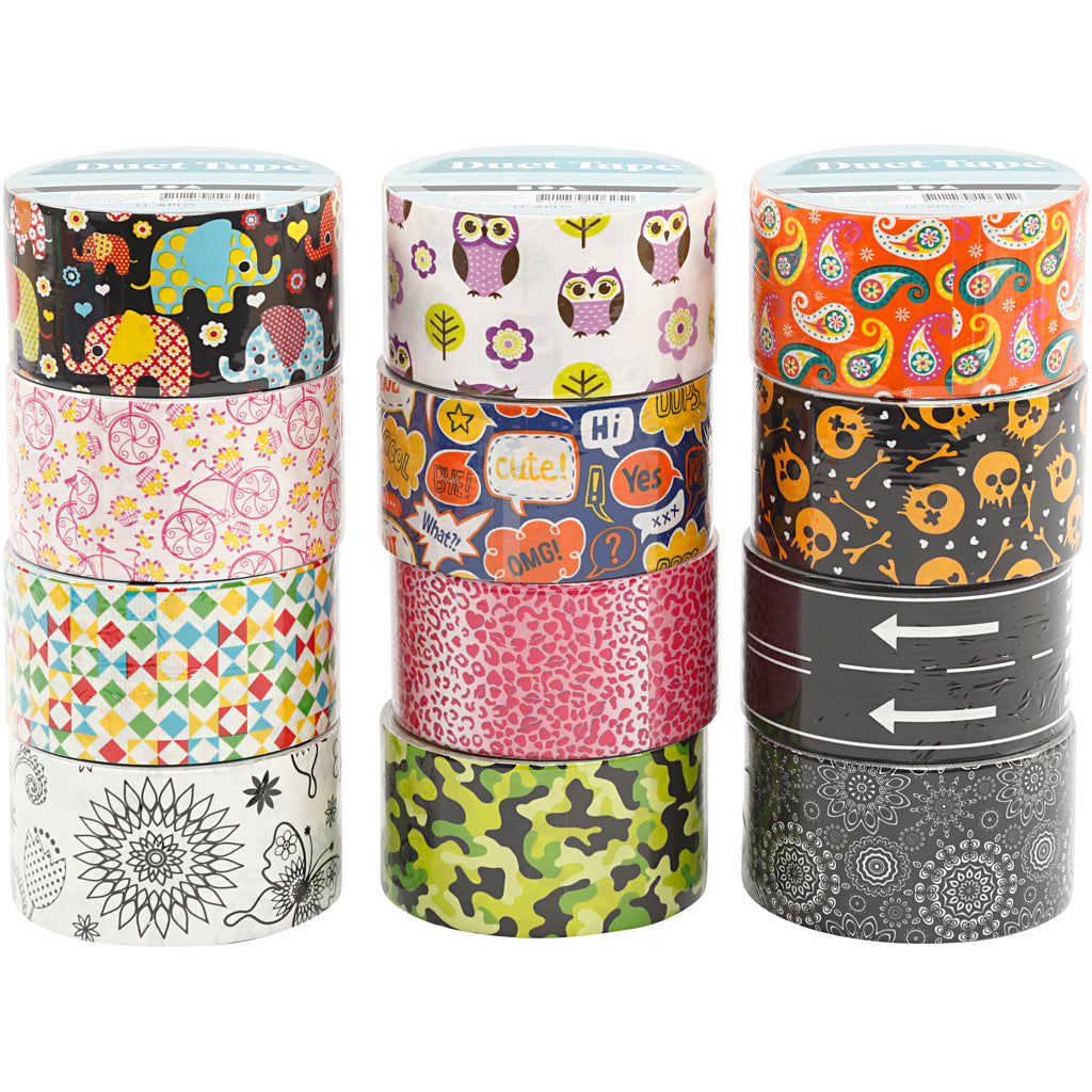 https: www.cchobby.nl duct-tape-met-patroon-b-48-mm-diverse-kleuren-12x5-m-1-doos