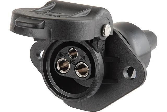 HERTH+BUSS steckdose 3-pin socket outlet plastic