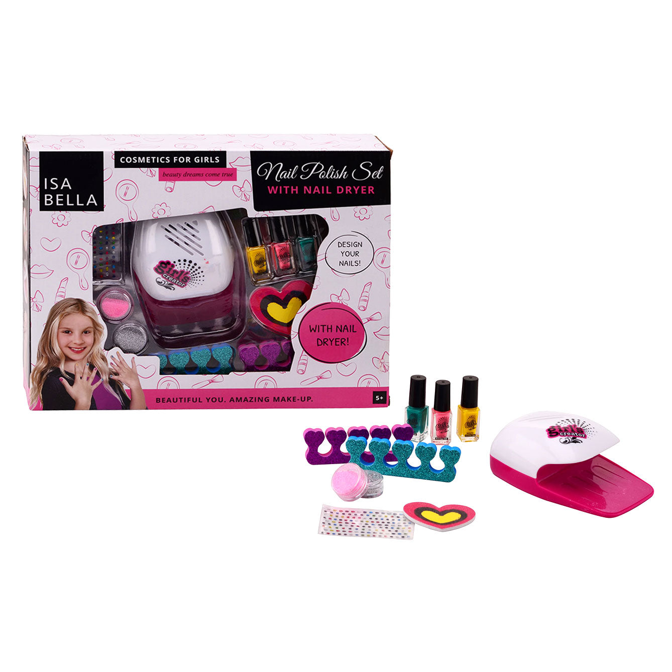 Johntoy Isabella nagellakset met nageldroger