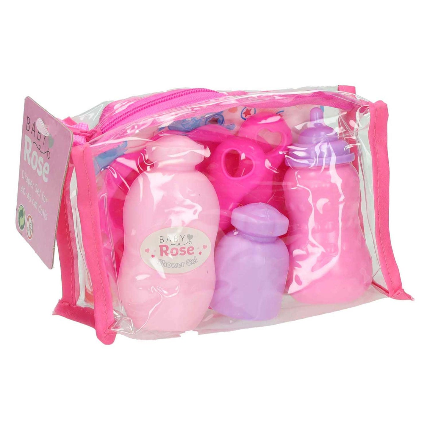 Johntoy John toy baby rose verzorgset in tasje