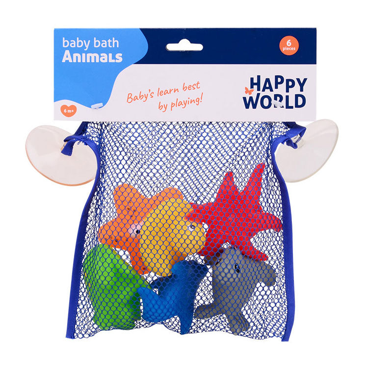 Johntoy Happy world badspeeltjes, 6dlg.