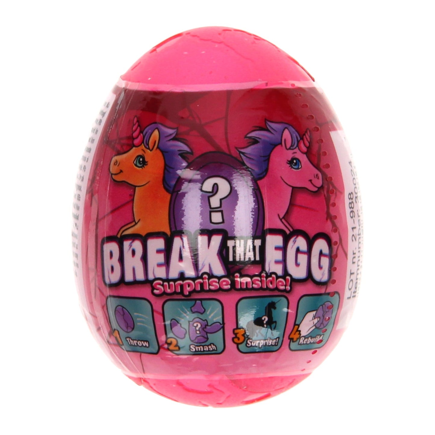 Johntoy Break the egg verrassingsei eenhoorn