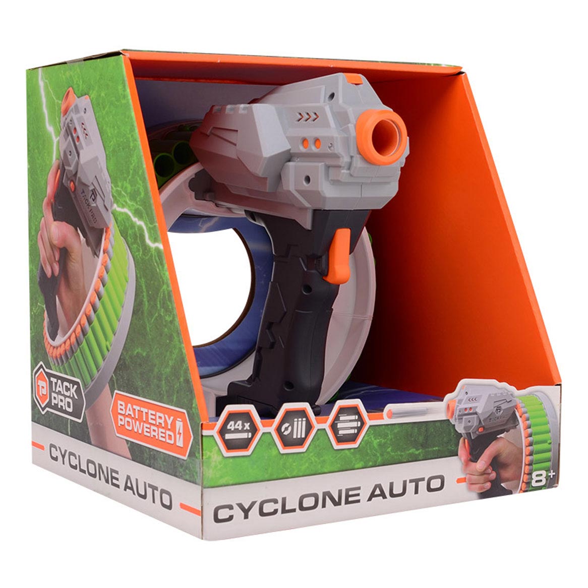 Tack Pro cyclone met 44 darts