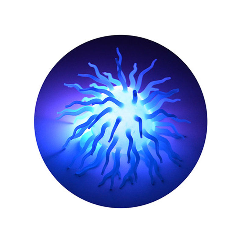 Johntoy Spike fluffy bal met licht, ø 12cm