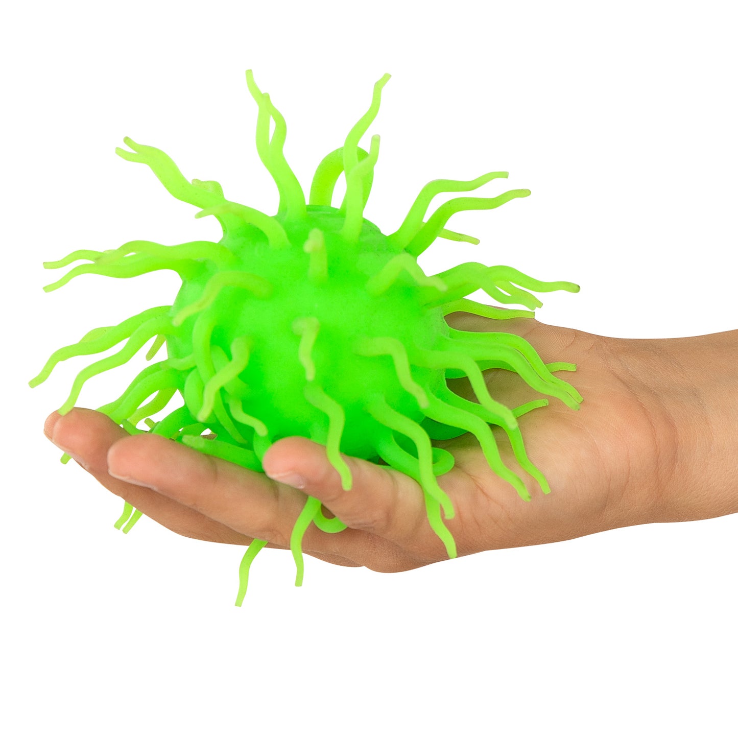 Johntoy Spike fluffy bal met licht, ø 12cm