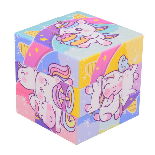 Johntoy Eenhoorn puzzel kubus