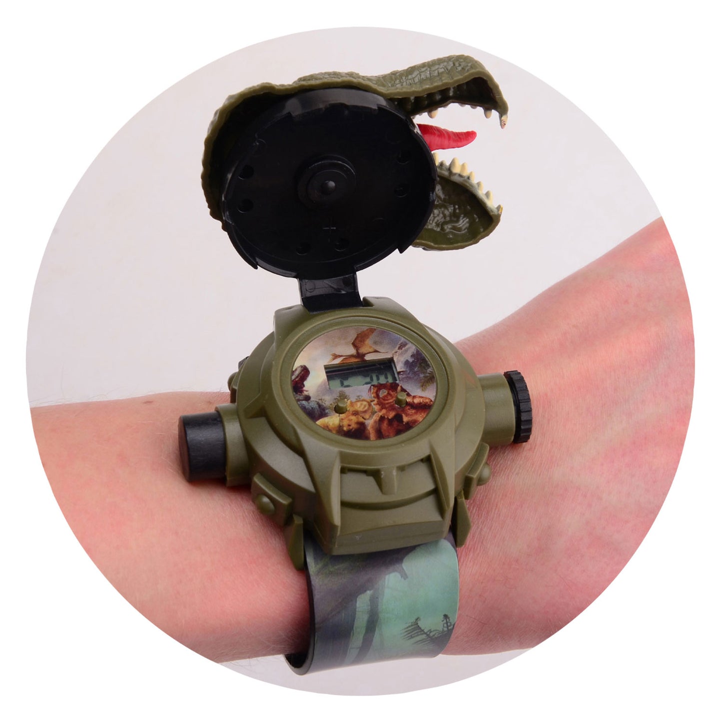 Johntoy Dino projectie horloge, 24 afbeeldingen