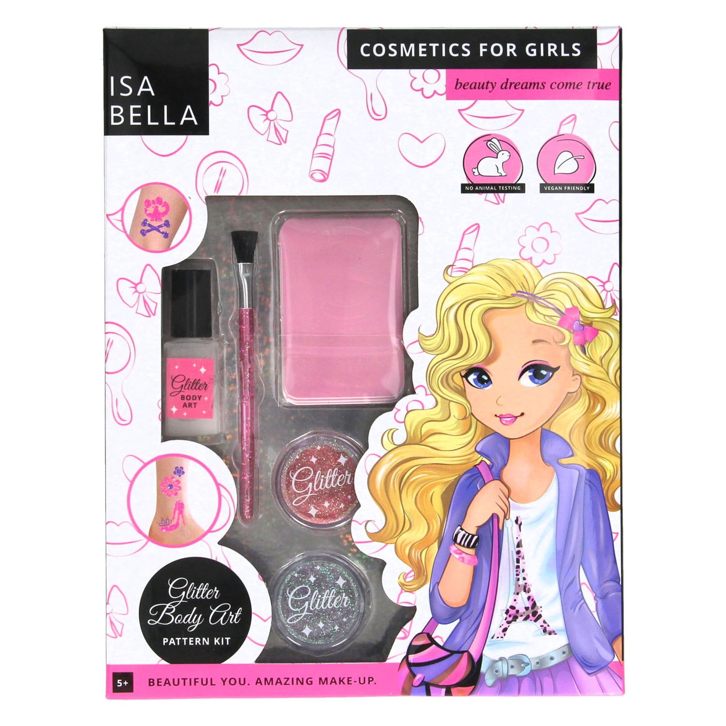 Johntoy Isabella body art glitters met patronen