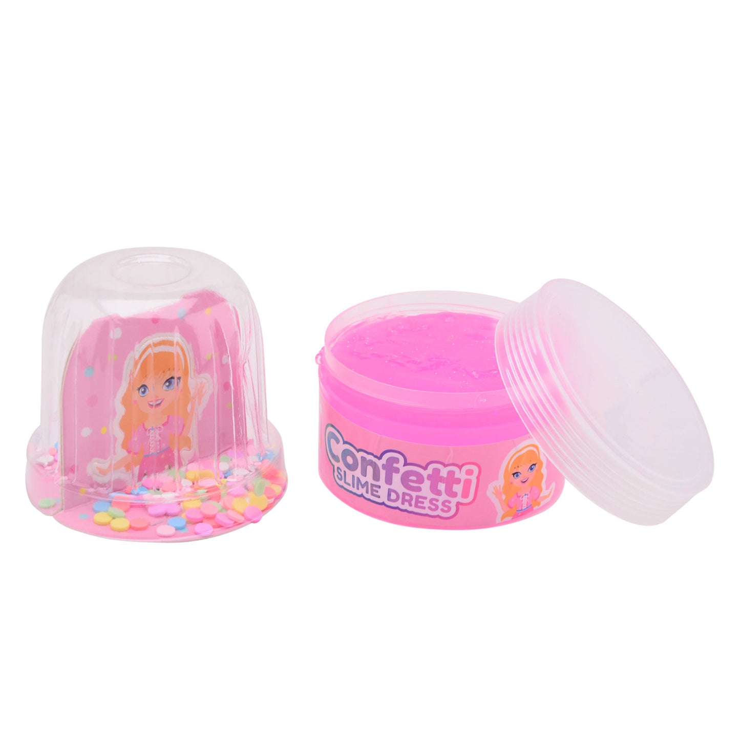 Johntoy John toy glitterjurk slijmfiguur