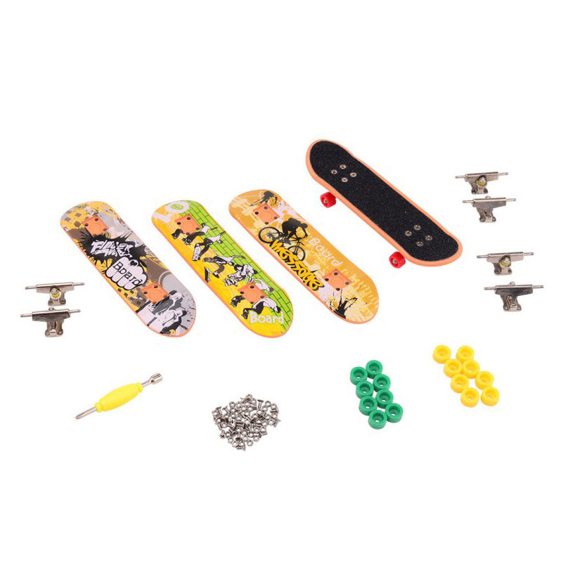 Johntoy Vingerskateboard set, 4dlg.