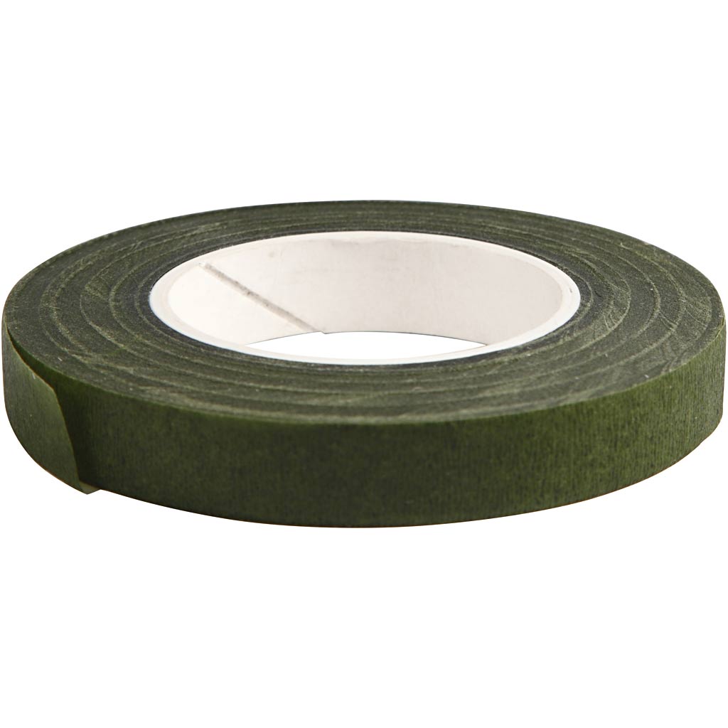 Creativ Company Https: www.cchobby.nl floral-tape-b-12-mm-donkergroen-27-m-1-rol