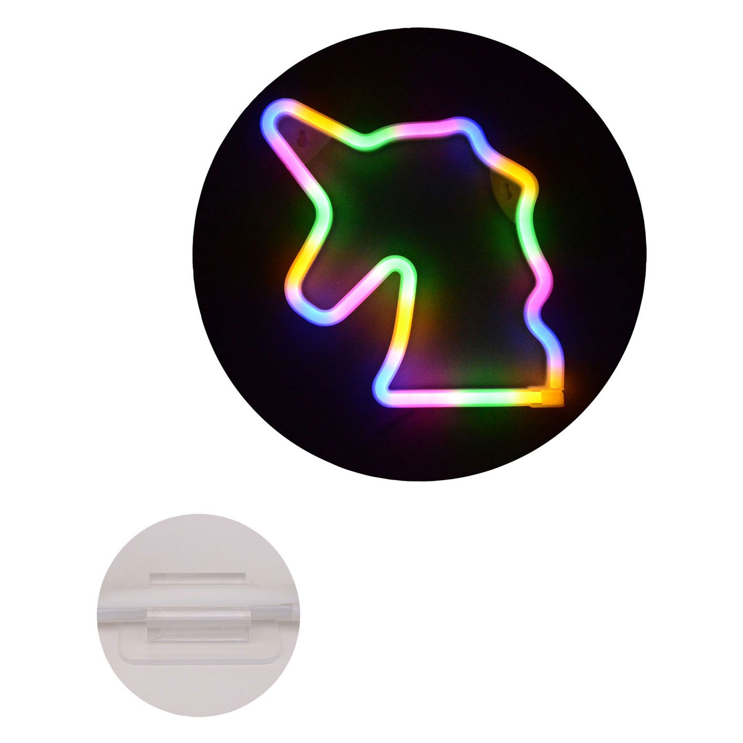 Johntoy Eenhoorn regenboog lamp met usb