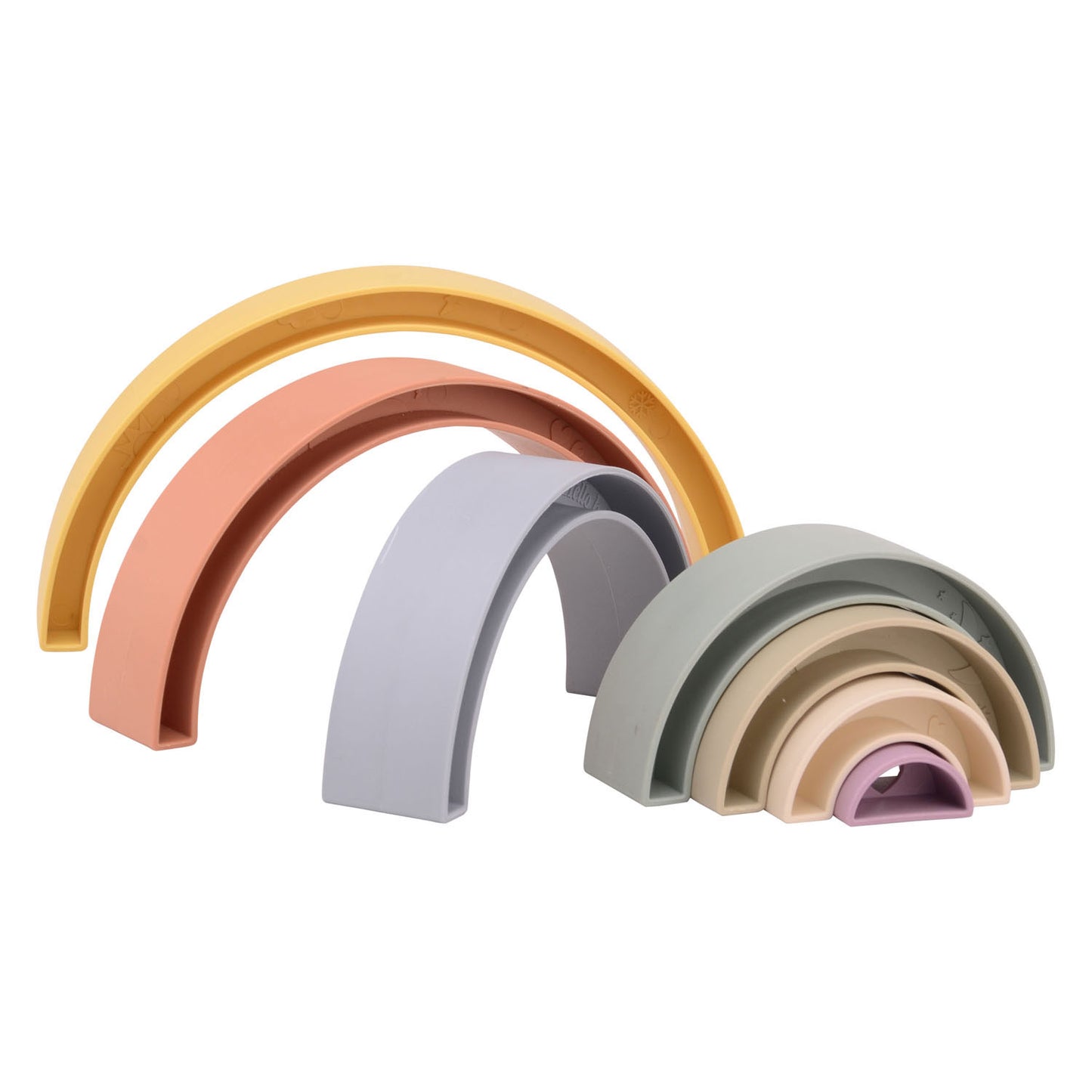 Johntoy Happy world bio plastic stapel regenboog