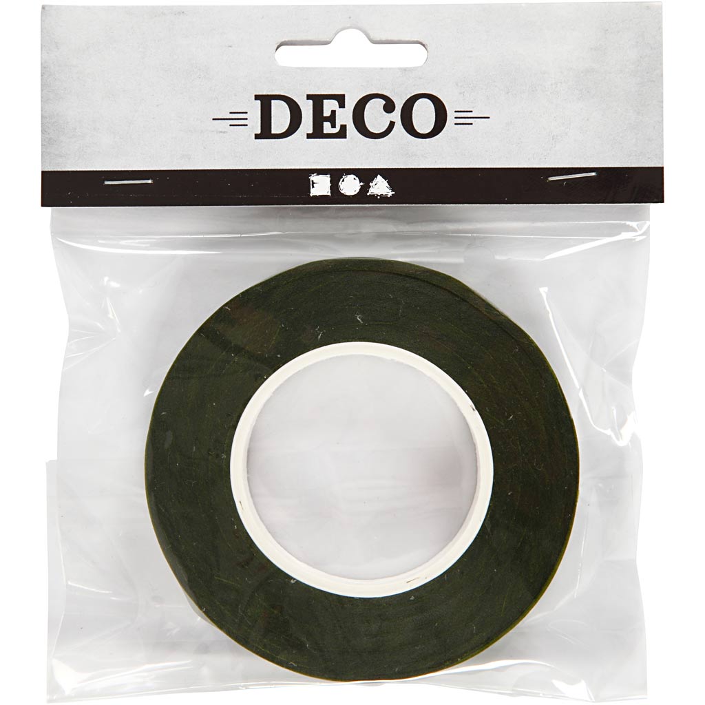 Creativ Company Https: www.cchobby.nl floral-tape-b-12-mm-donkergroen-27-m-1-rol