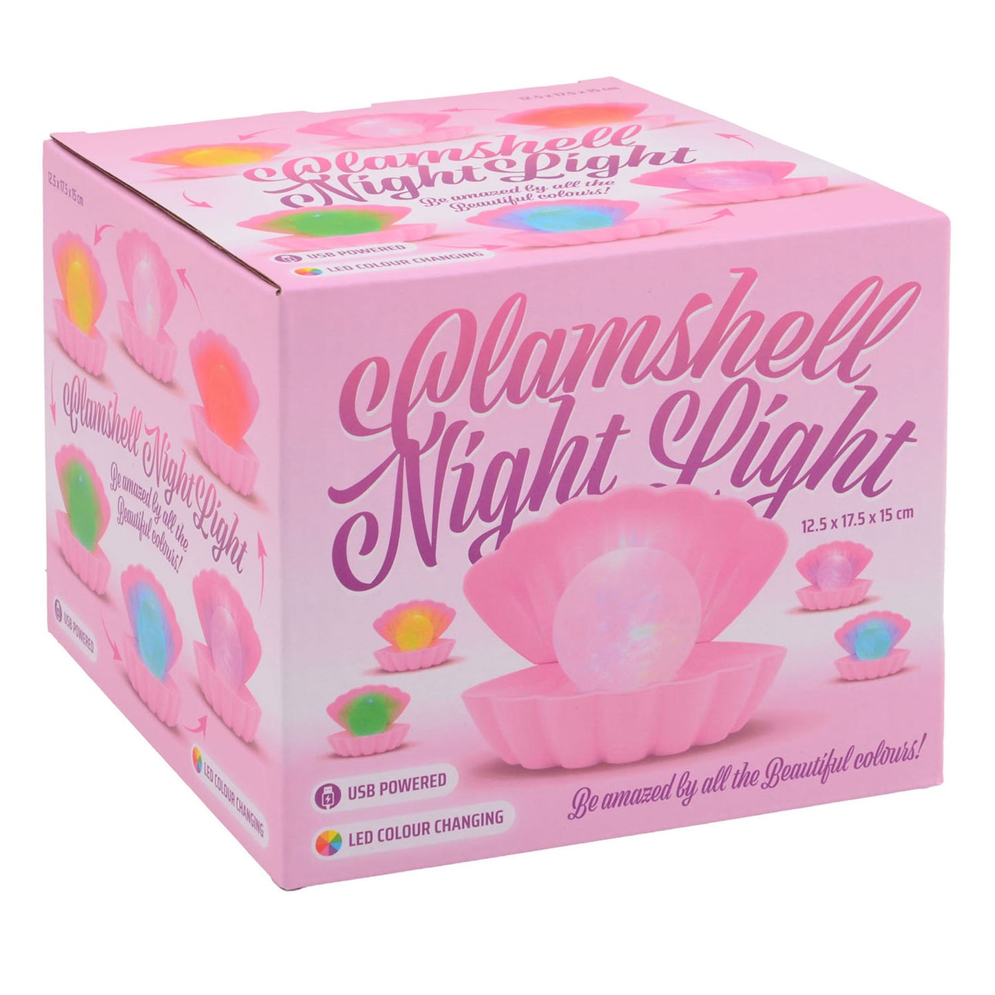 Johntoy Parel nachtlamp roze met usb aansluiting