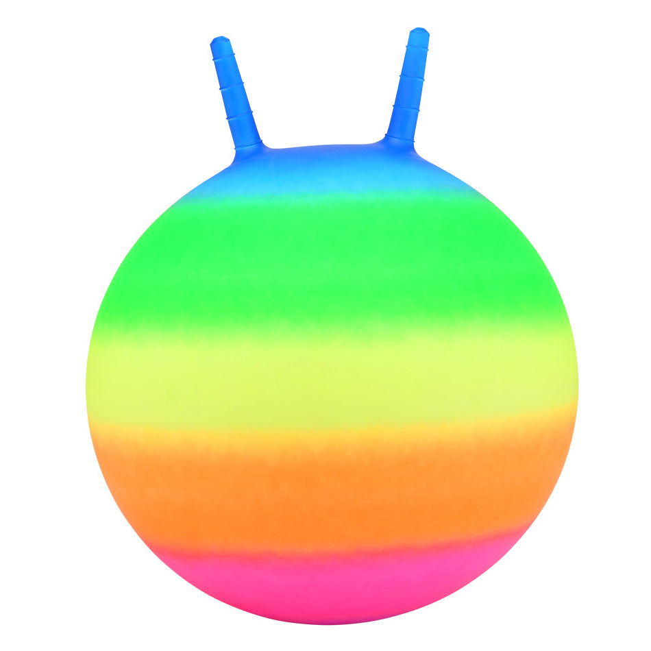 Johntoy Outdoor fun regenboog skippybal, 45cm