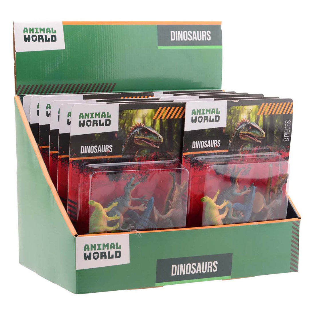 Johntoy Animal world - dino speelset, 8dlg.