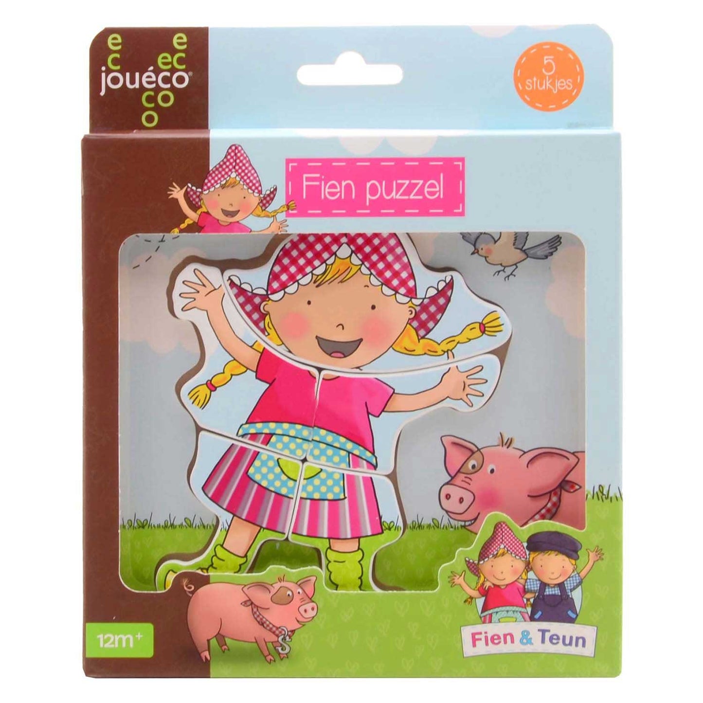 Johntoy Jouéco® fien teun houten puzzel fien