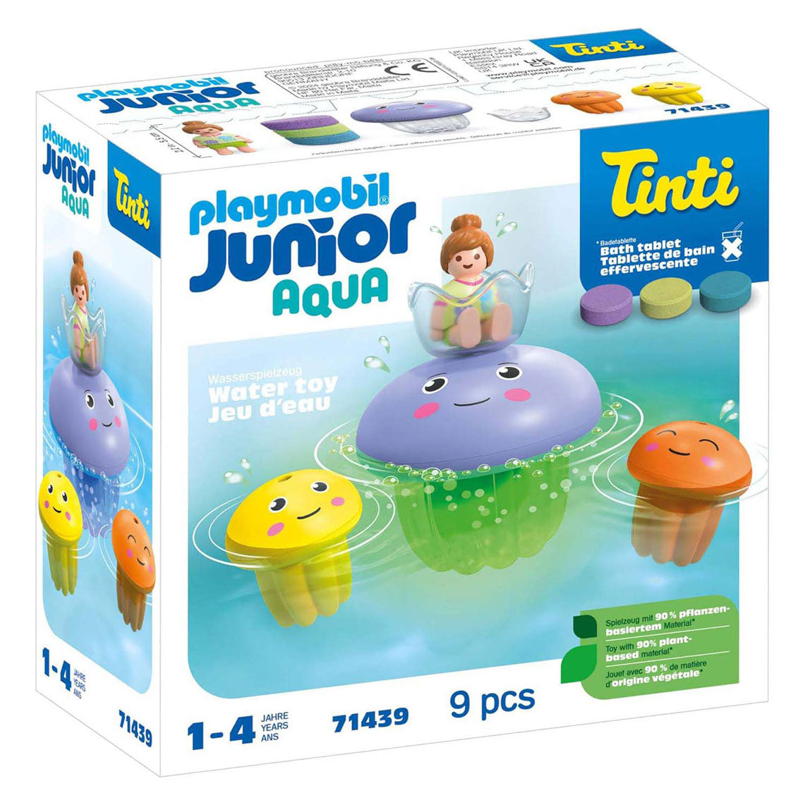 Playmobil junior tinti kleurrijke kwallenfamilie - 71439