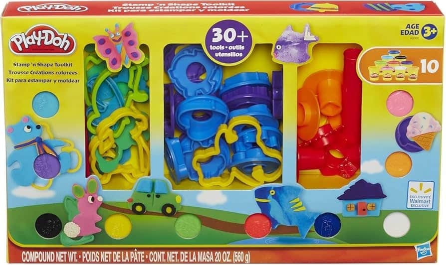 Hasbro Play-doh toolkit met +30 onderdelen 10 kleipotjes