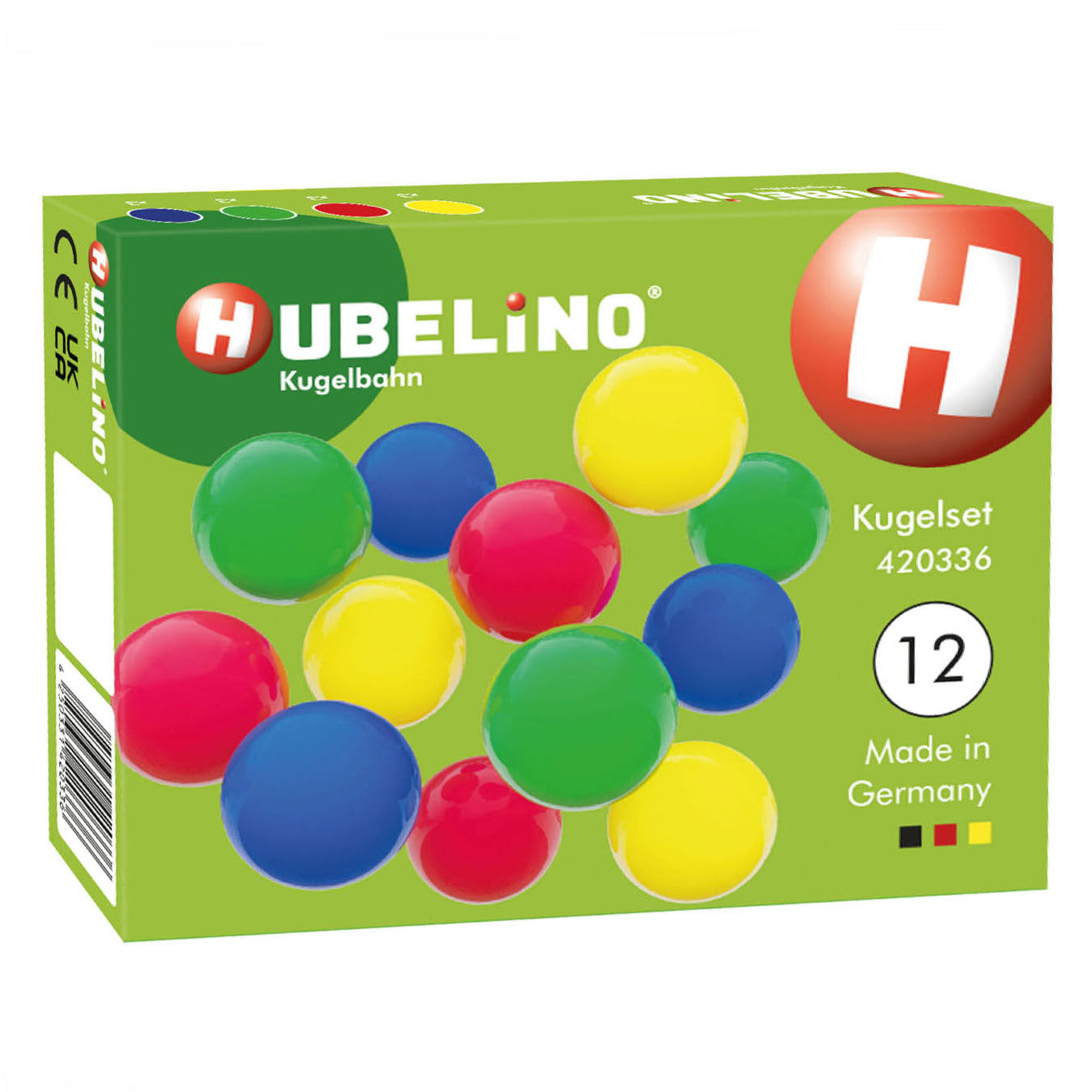 Hubelino knikkers kunststof - 12st.
