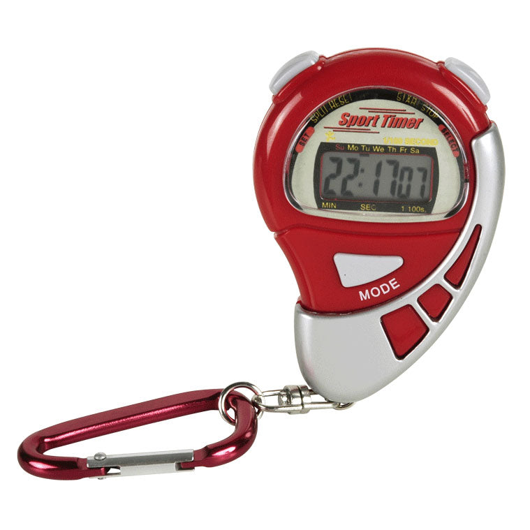 Johntoy Sports active stopwatch aan karabijnhaak
