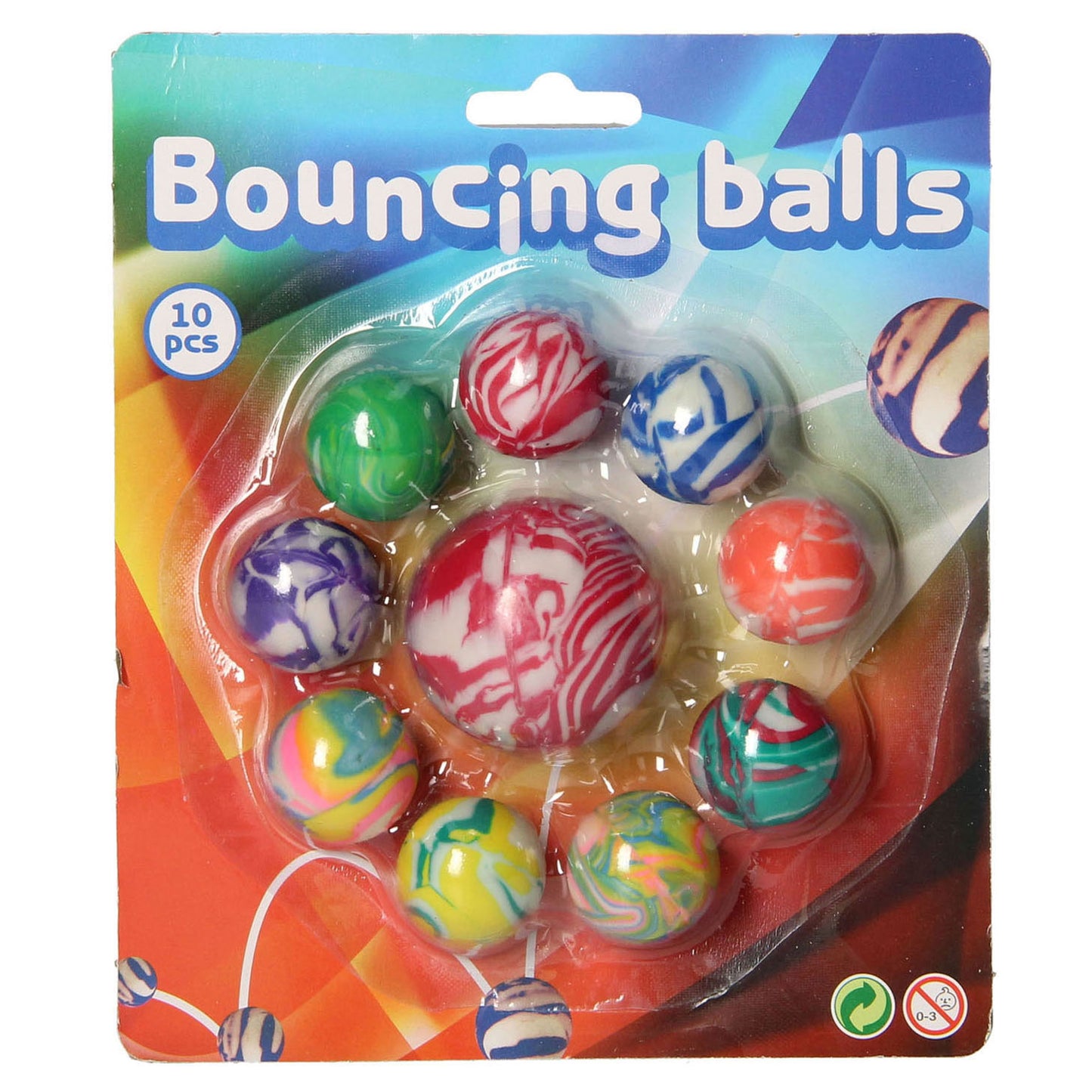 Johntoy Summer fun stuiterballen, 10st.