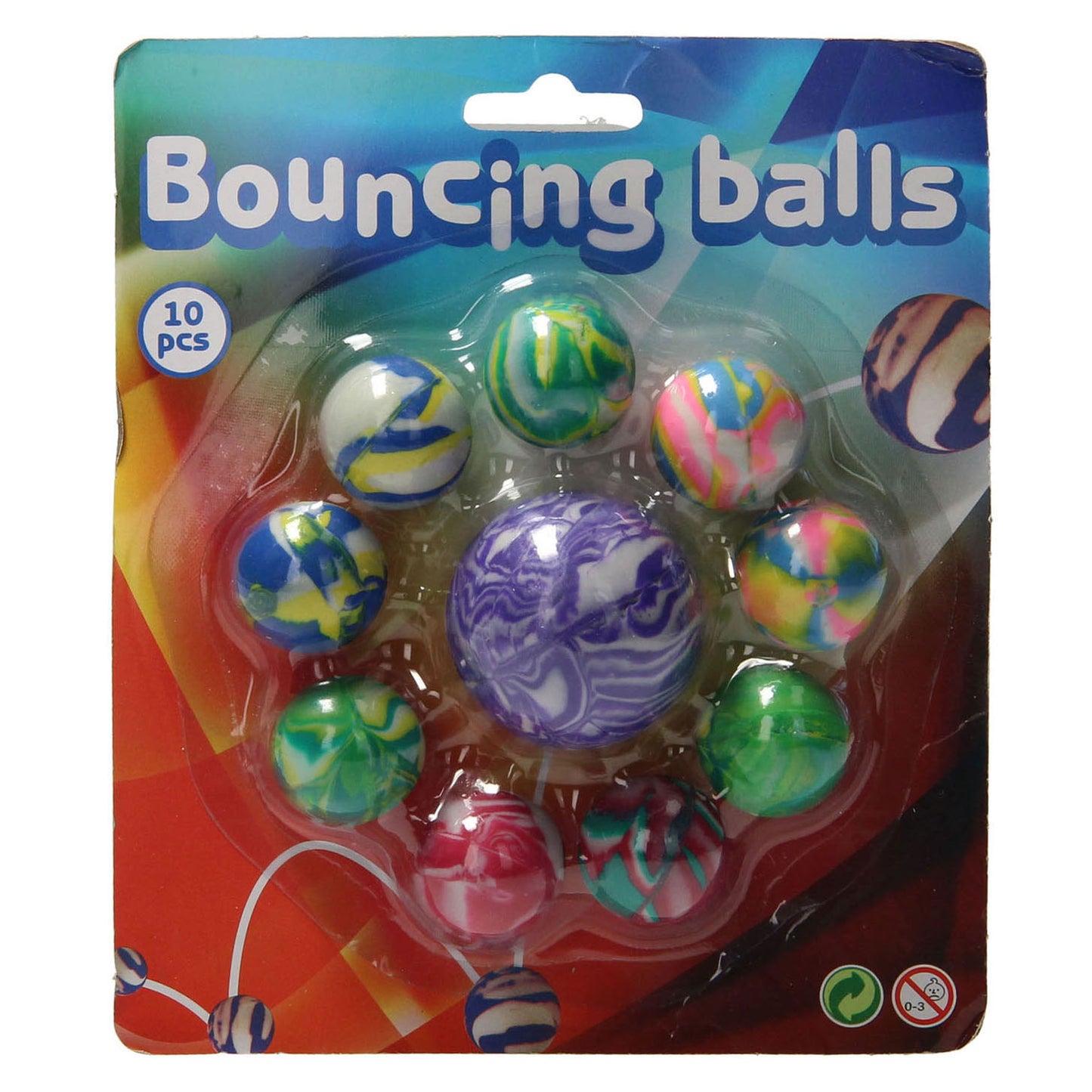 Johntoy Summer fun stuiterballen, 10st.