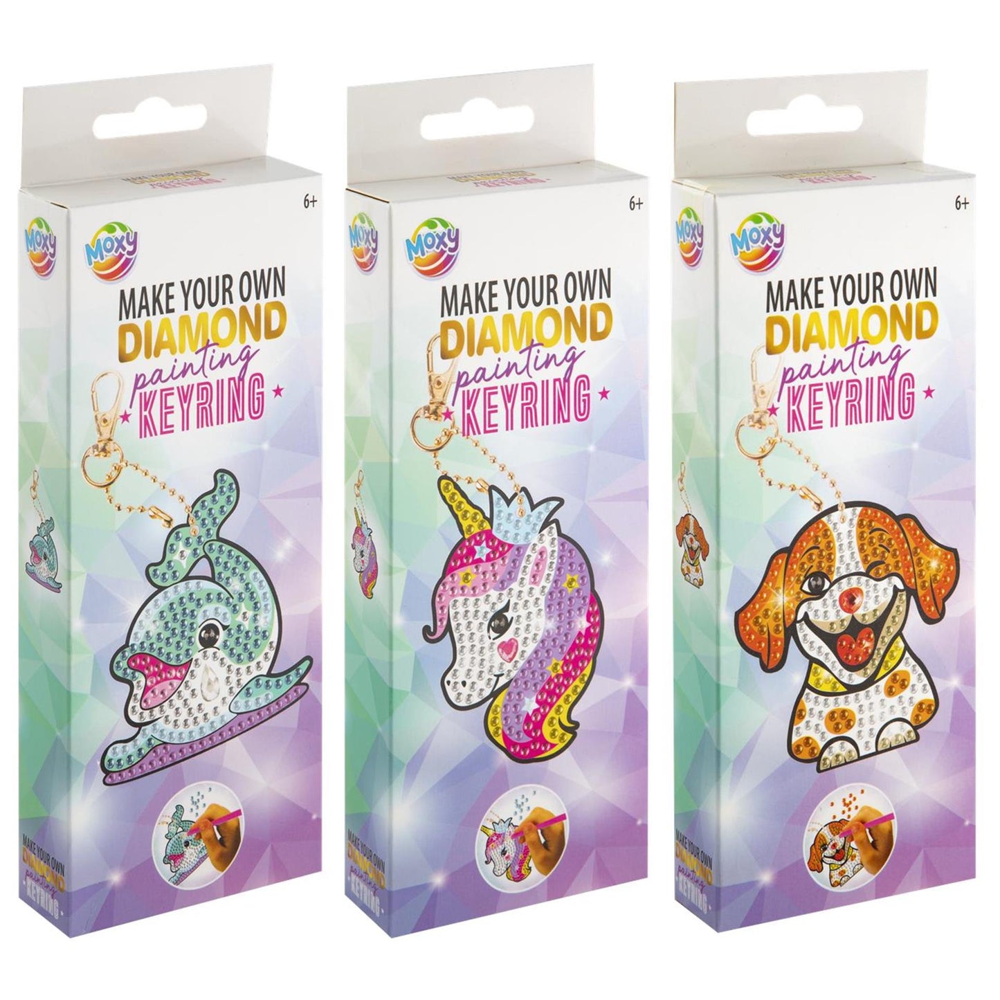 Moxy diamond painting sleutelhanger