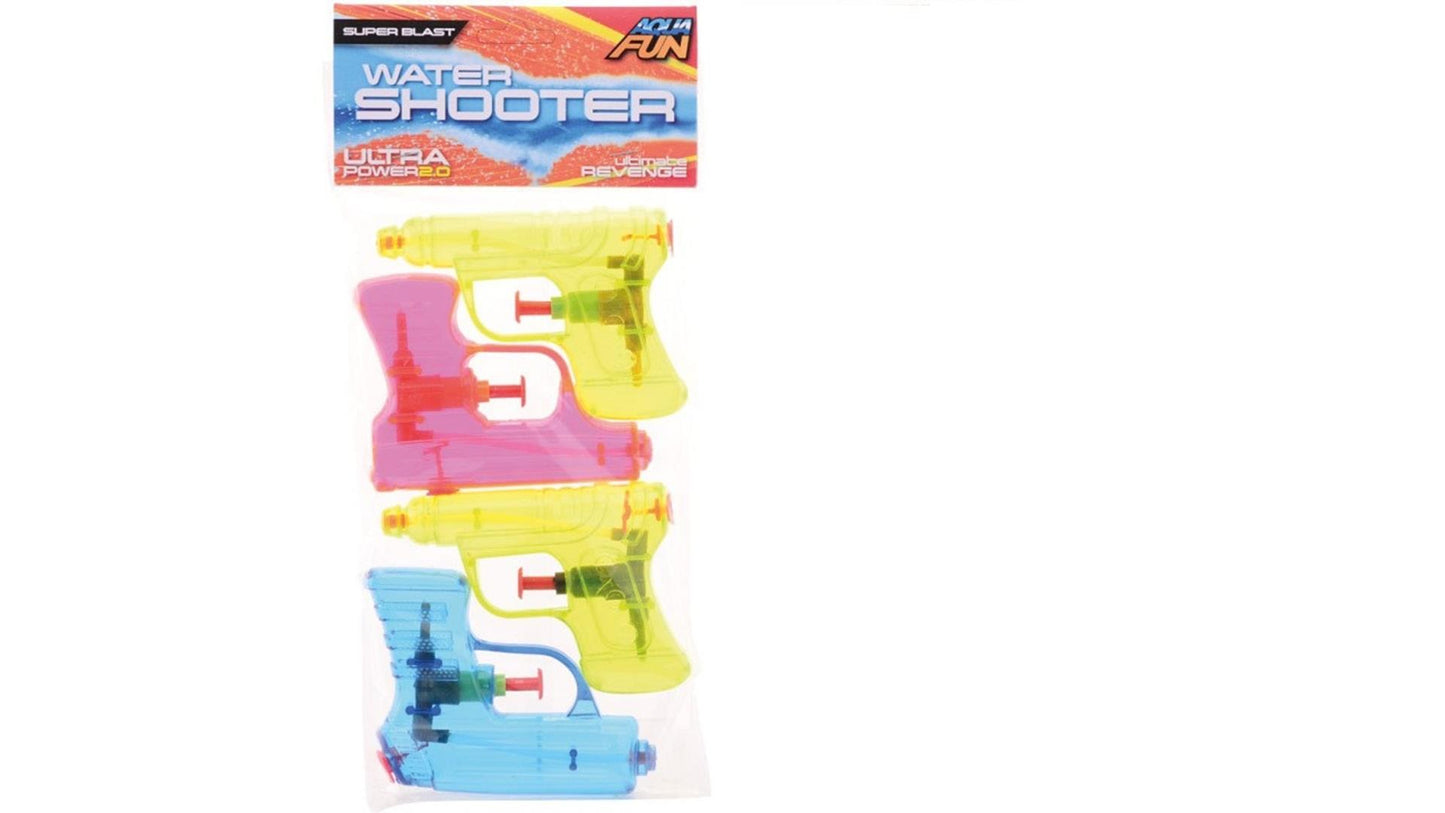 Johntoy John toy aqua fun waterpistool 4-pack shooter ± 11cm