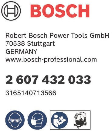 Bosch Accessoires cellulose plat geplooide filter gas35-55 | 2607432033 - 2607432033
