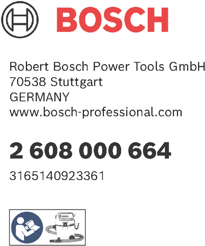 Bosch Accessoires bosch filter | t.b.v. gas 18v-1 - 2608000664