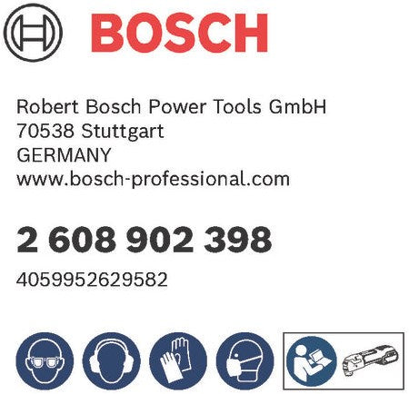 Bosch Accessoires starlock aiz 32 apib bim, wood+metal, curved-tec 32 x 50 - 10 stuks verpakking + expert aiz 32 apilt - 2608902398