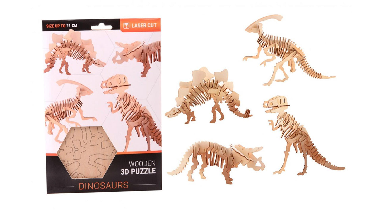 Johntoy John toy houten 3d dinosaurus puzzel