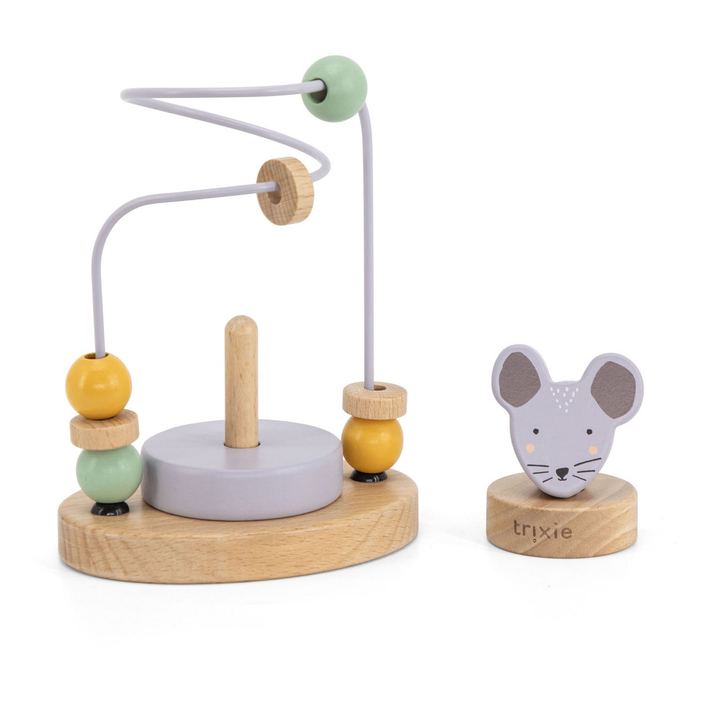 Trixie houten motoriekspiraal - mrs. mouse
